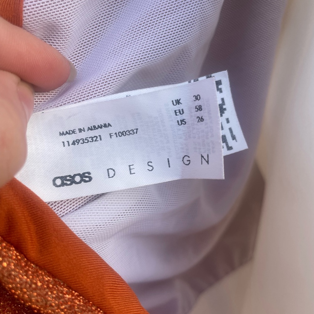 Plus Size Rust Orange ASOS Bodysuit - Picture 4 of 4